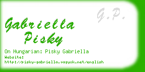 gabriella pisky business card